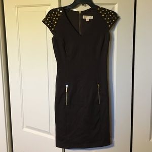Michael Kors Studded Shoulder Dress