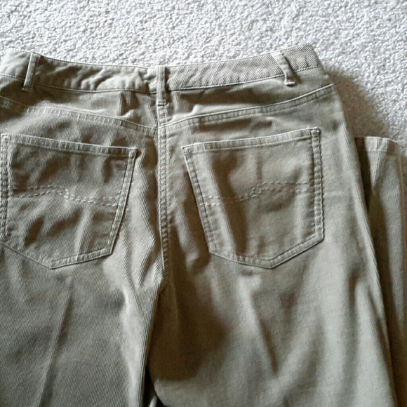 Talbots  Tan Corduroy Boot-Leg Pants