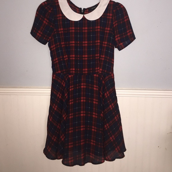 Forever21 Plaid Collared Dress