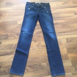 Women's dark blue Abercrombie & Fitch skinny jeans