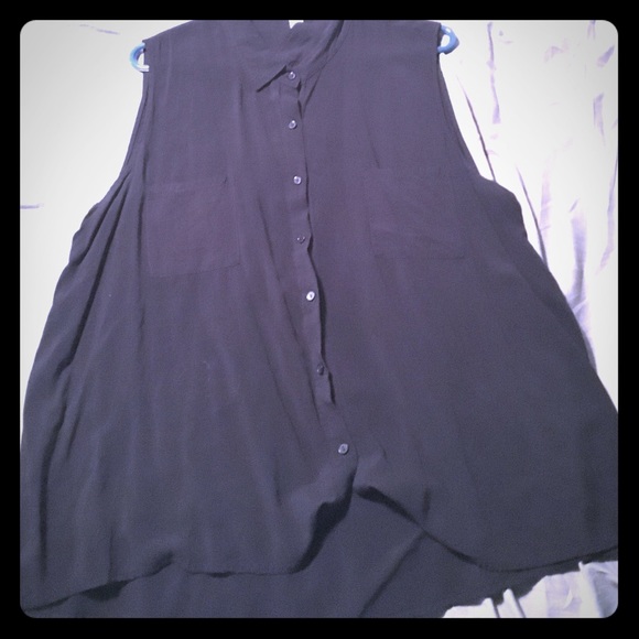 Black Buttonup Blouse