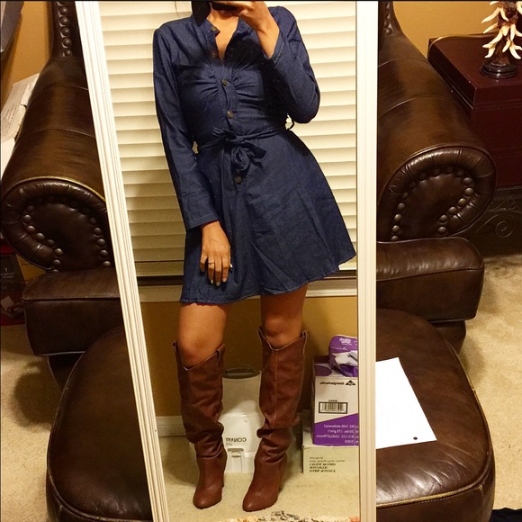 Dresses & Skirts - Blue denim dress