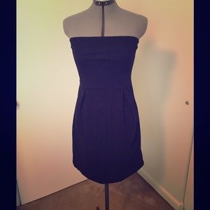Black tube top dress