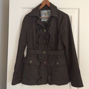 Tabitha Ruffled Green Jacket