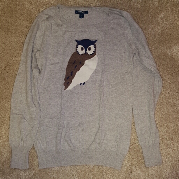 Worn once! Old navy supersoft owl sweater