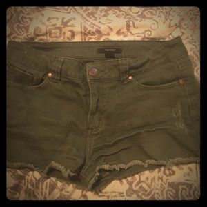 Forever 21 army green shorts