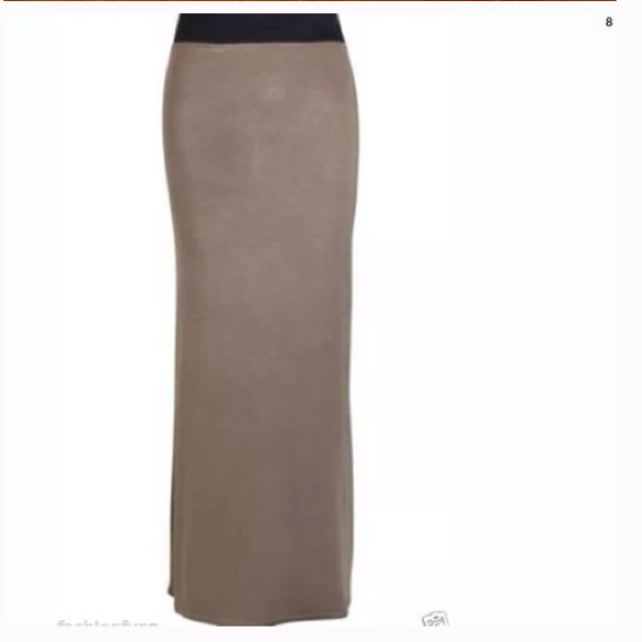 Long slim skirt