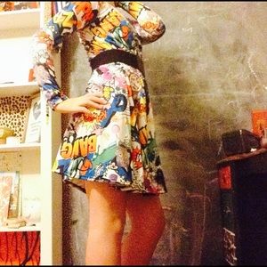 A comic themed dress