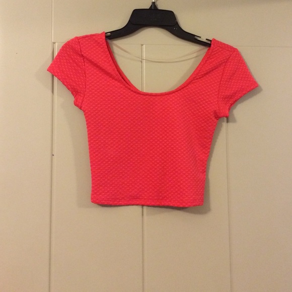 Coral crop top