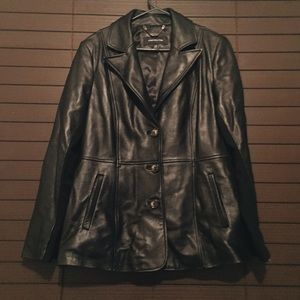saleJones New York Leather Jacket