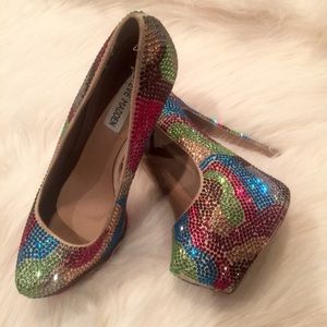 Rhinestone Platform Heels