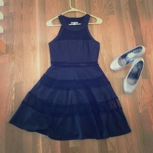 Sleeveless Peek-a-boo Dress