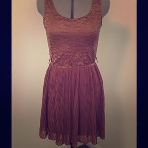 Brown lace dress