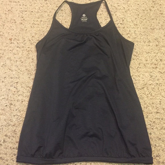Dark gray work out top