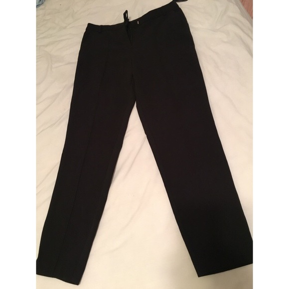 Black slacks with crease