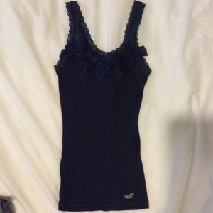 XS navy blue Hollister fashion tank top.
