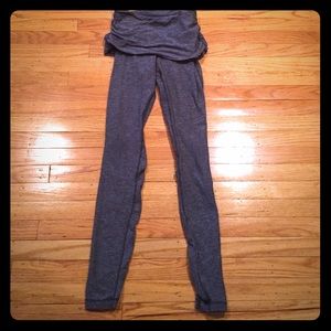 Lululemon grey fold over yoga pants
