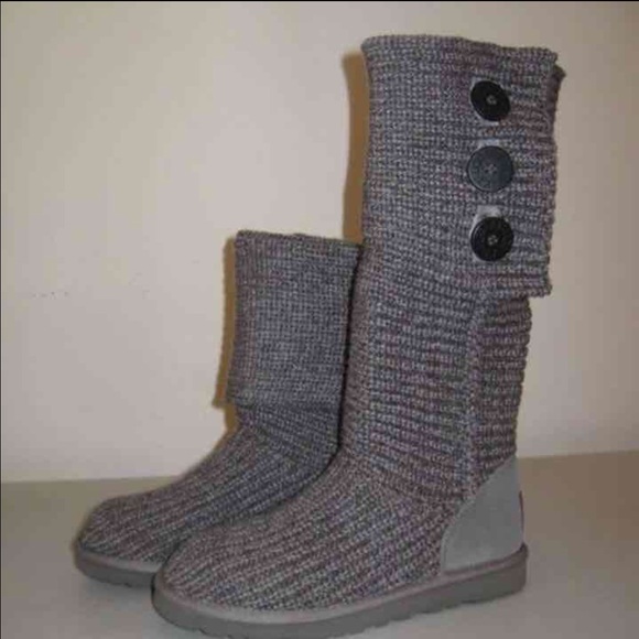 Grey Sweater Knit Uggs