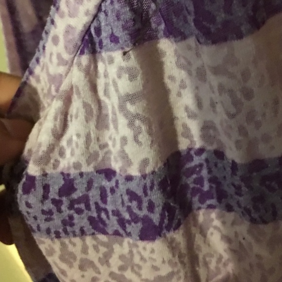 Striped Cheetah Print Top - Picture 2 of 2