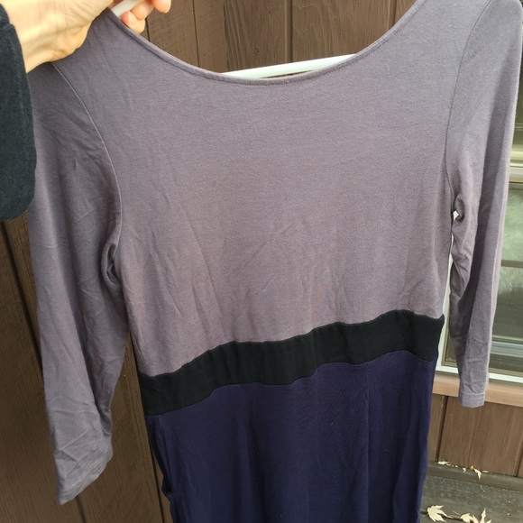 Casual Cotton Navy Dress - Picture 5 of 5