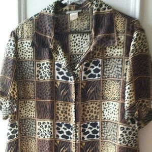 Animal print blouse