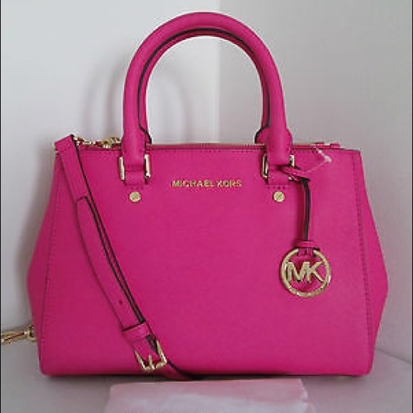 SOLD 🎀Hot Pink MK Sutton Satchel 🎀