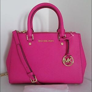 SOLD 🎀Hot Pink MK Sutton Satchel 🎀