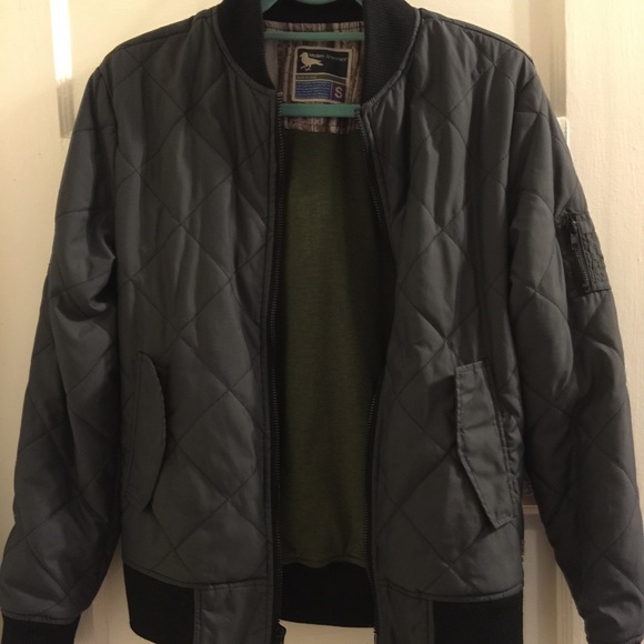 Charcoal bomber jacket