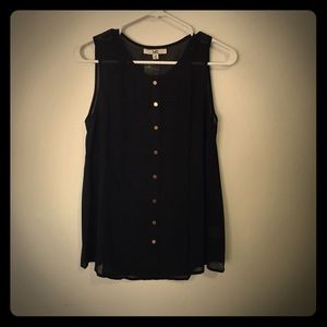 New! Black top with gold buttons