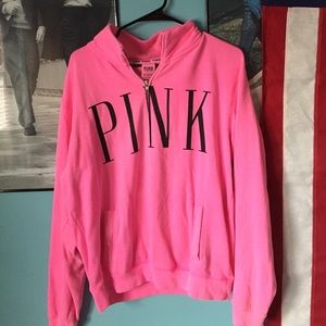 Bright pink VS pink sweatshirt