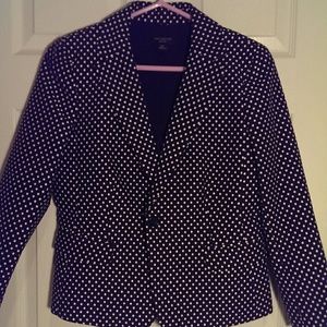 Ann Taylor polka dot blazer