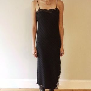 Zara plaid dress with lace. $15