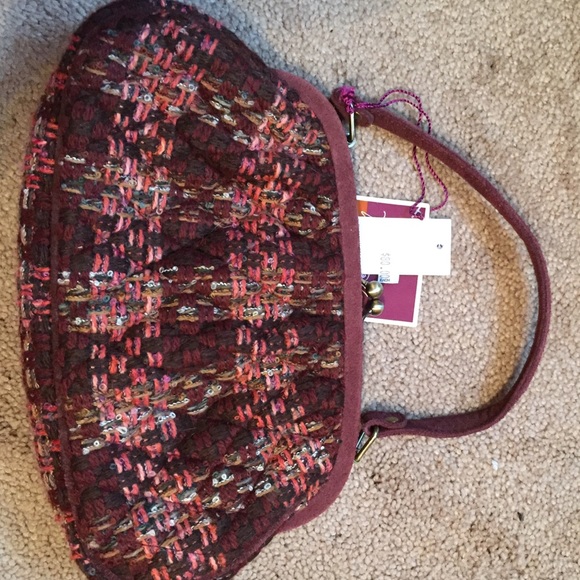 Vera Bradley Kisslock Tweed Clutch Purse