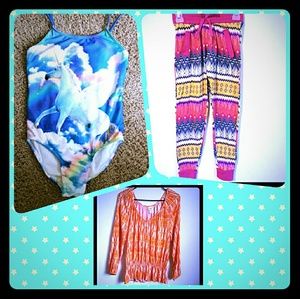 BUNDLE FOR MAES11971: BATHING SUIT, PANTS & SHIRT.