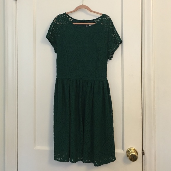 Dark green women's dress