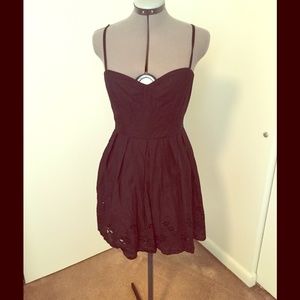 Cage open Back black dress