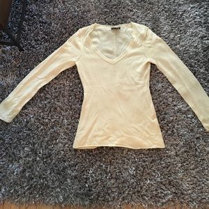 Ivory Aqua cashmere sweater