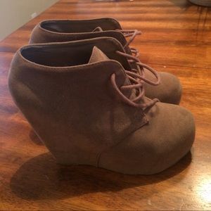 Wedge booties