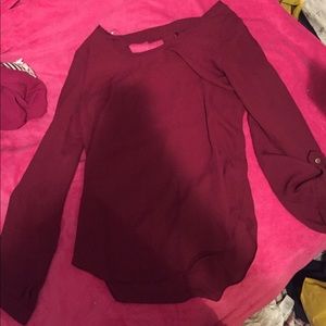 Maroon blouse