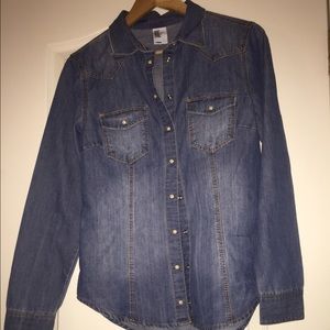 H&M denim button down
