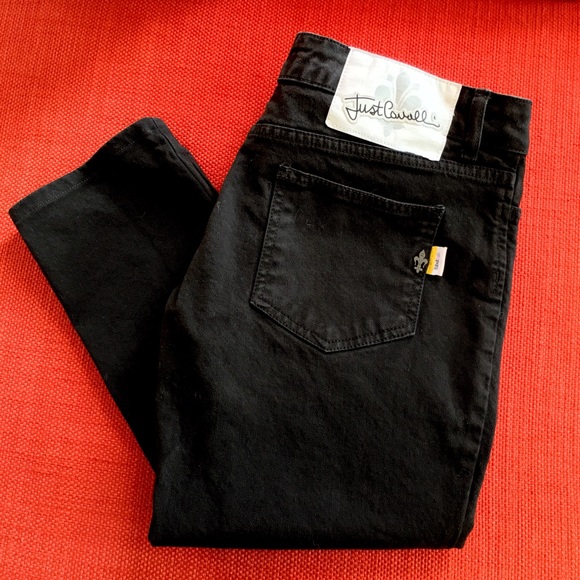 👖JUST CAVALLI black denim pants👖