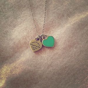 100% Authentic Tiffany Enamel Heart Necklace
