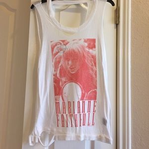 CHA SOR white tee shirt.