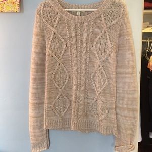 Cable knit sweater:)