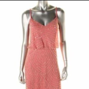 Adrianna Papell Spaghetti-Strap Blouson Dress