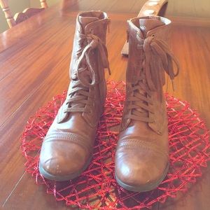 Brown Combat Boots
