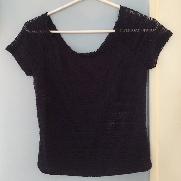 Navy crop top from Forever 21:)