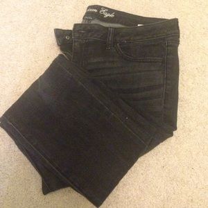 AE Black fade wash jegging