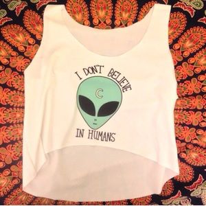 Humans suck crop top