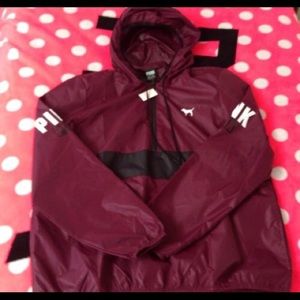 Victoria's Secret maroon windbreaker